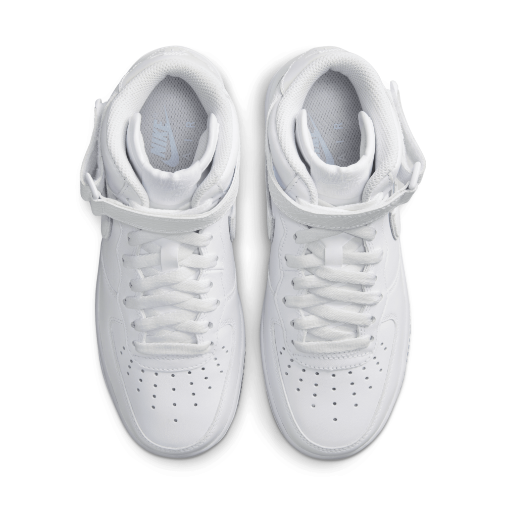 Nike Women's Air Force 1 Mid Shoes in White, Size: 7 | FN4274-100