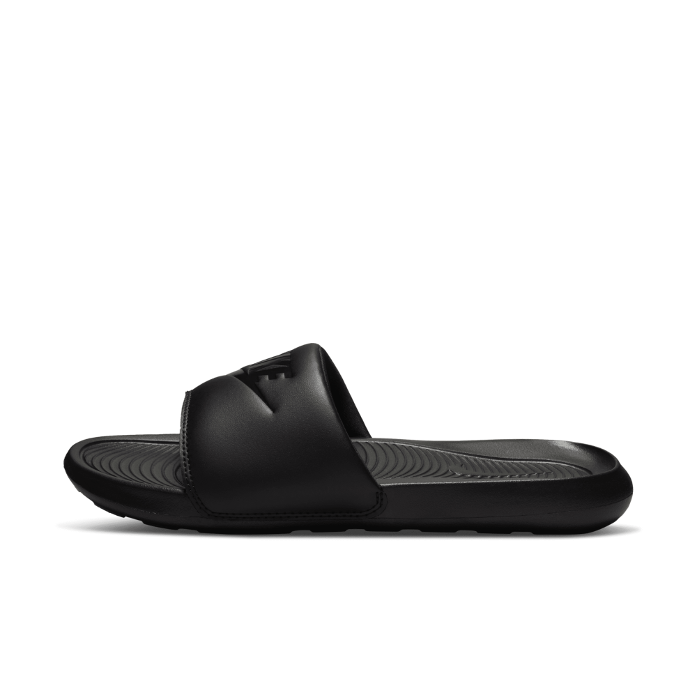 All black nike slides online