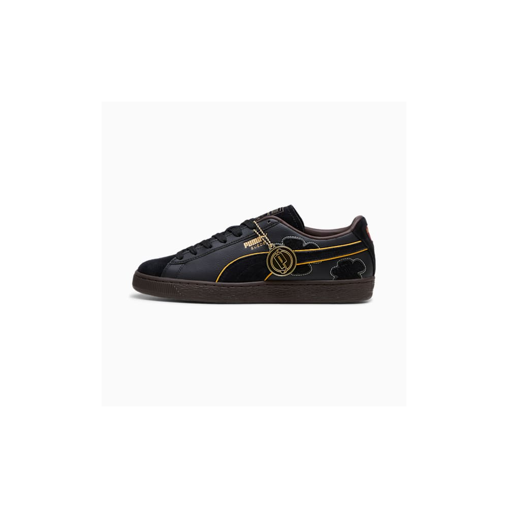 Black suede puma shoes online