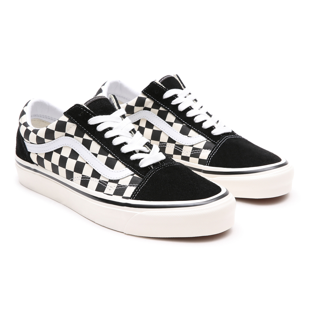 Vans old clearance skool black check