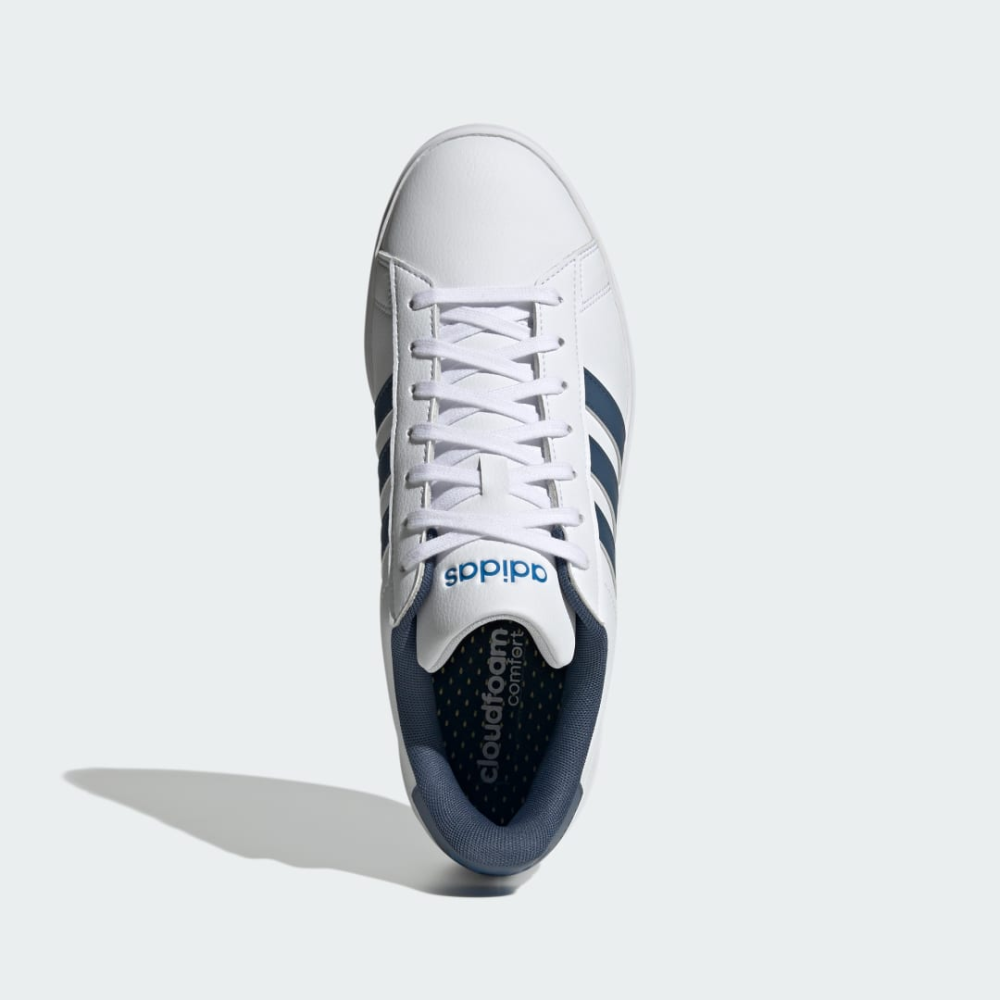 Adidas neo cloudfoam advantage stripe court shoe best sale