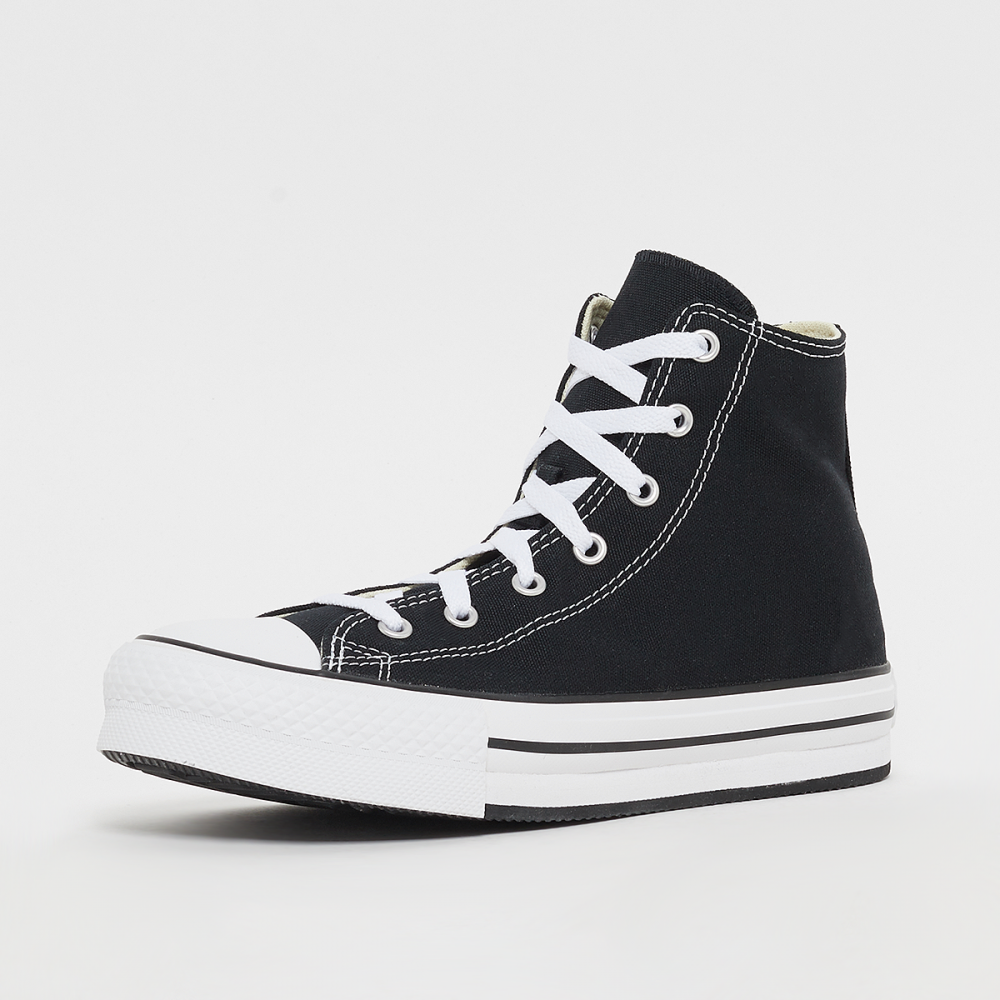 Converse Chuck Taylor All Star Eva Lift Hi Canvas Platform In Schwarz