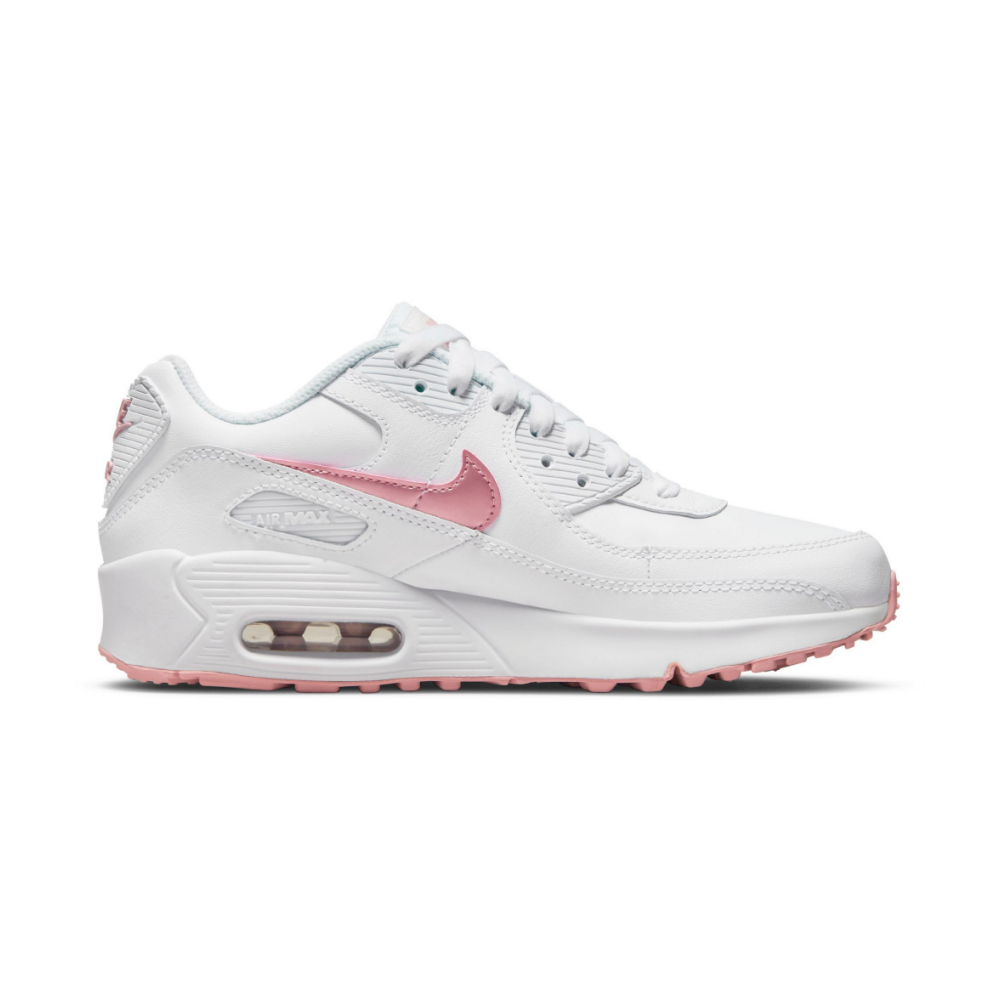 Nike Air Max 90 Leather Gs In Weiss Cd6864 115 Everysize