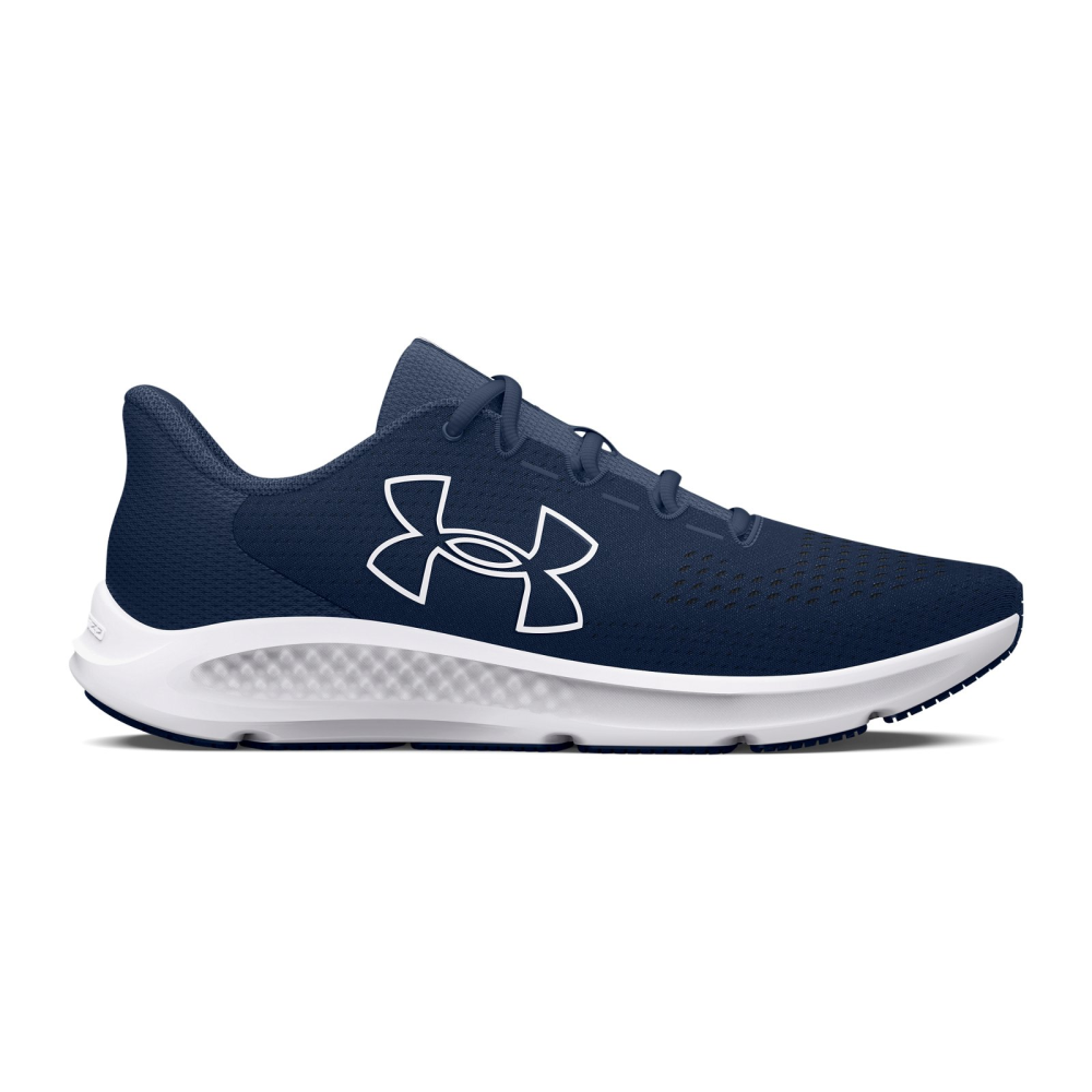 Under Armour Charged Pursuit 3 'Big Logo - Mod Grey Cosmic Blue' -  3026695-101