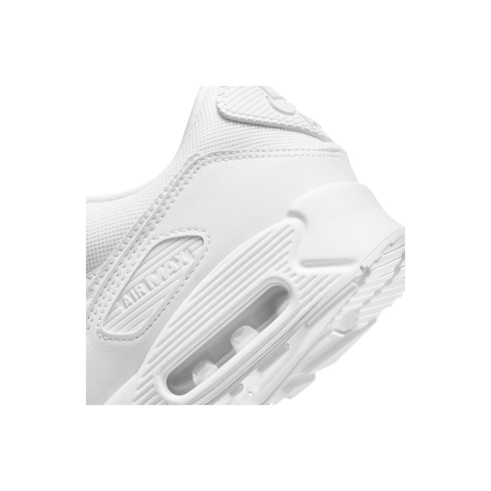 Air max 90 leather white on sale