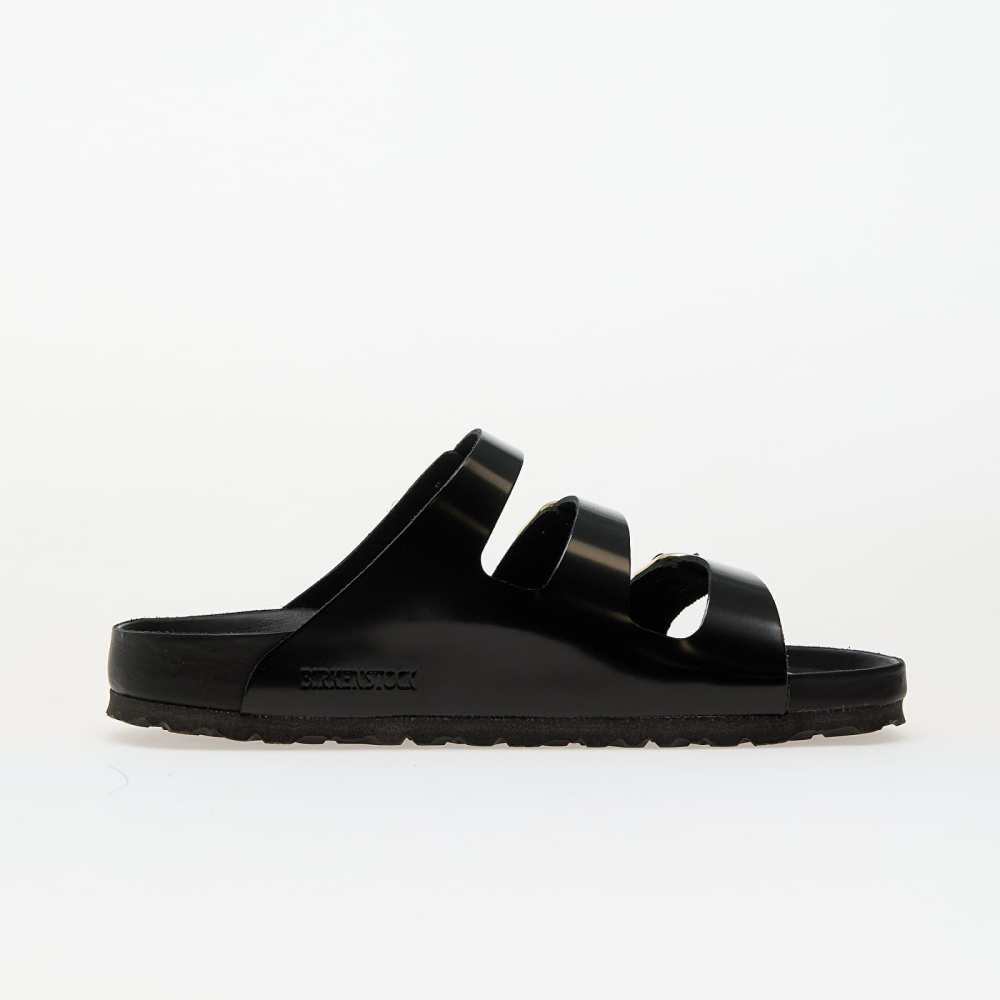 サンダル BIRKENSTOCK 'Florida Fresh' sandals (1029385 SHINEBLACK) Florida Fresh Natural Leather Patent High-Shine Black