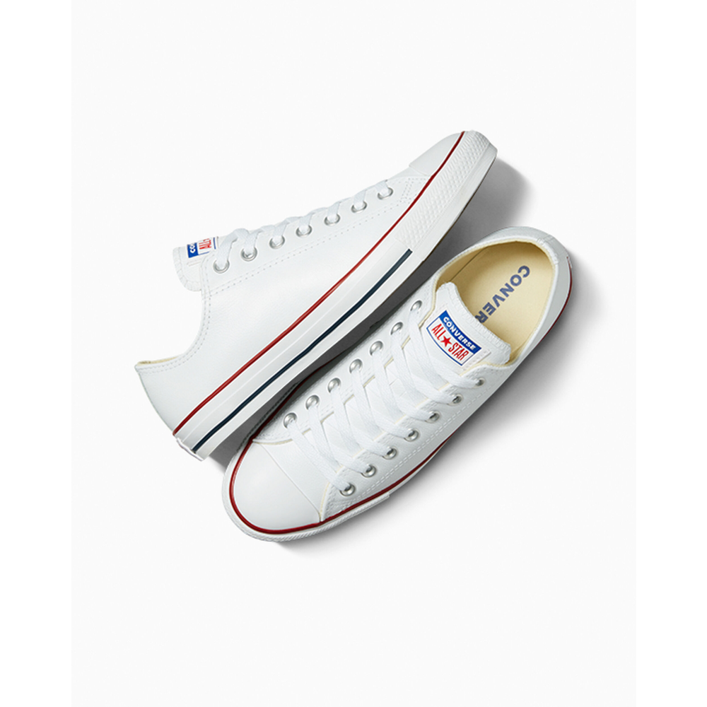 Converse Chuck Taylor All Star Leather Ox weiss 132173C