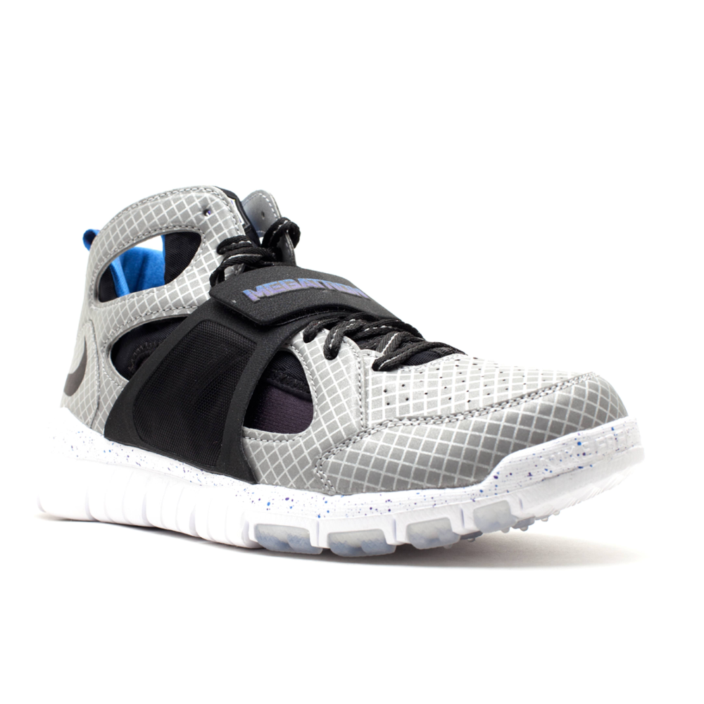 megatron nike huarache free silver