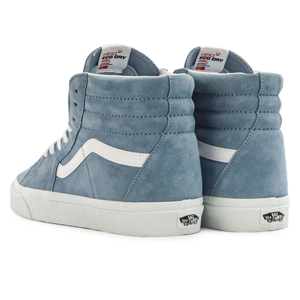 vans sk8 hi blue suede