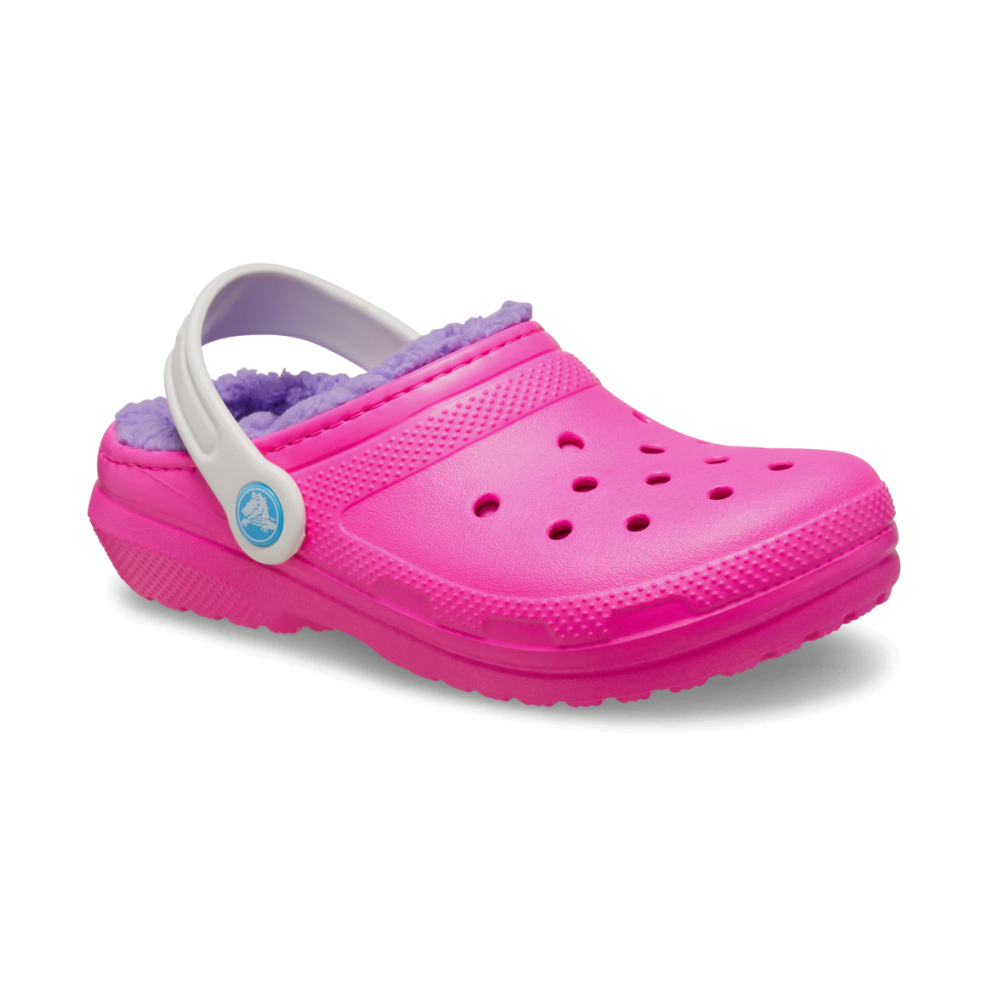 Baby pink fuzzy crocs online