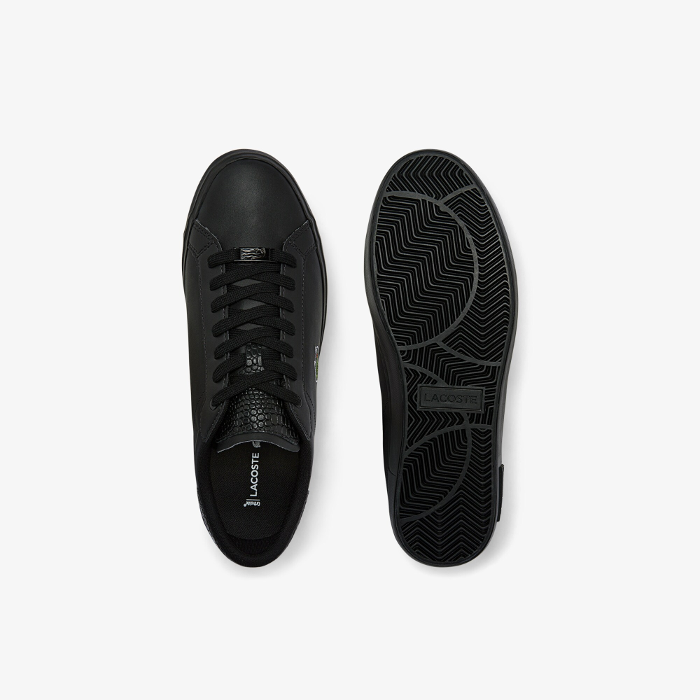 Lacoste black clearance leather sneakers