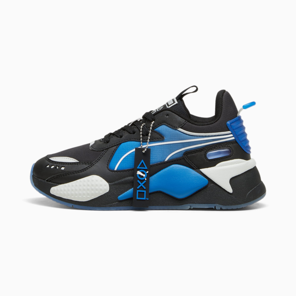 Black and blue puma shoes online