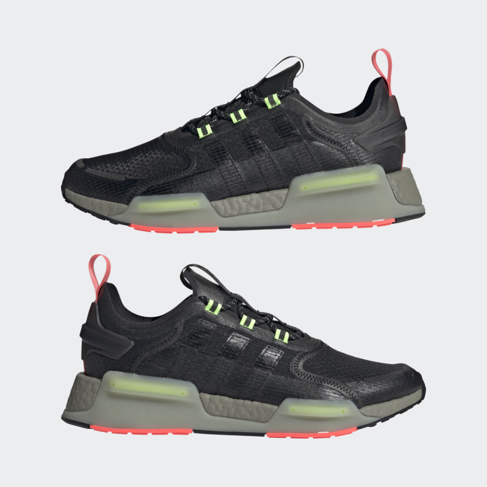 Adidas nmd black and green best sale