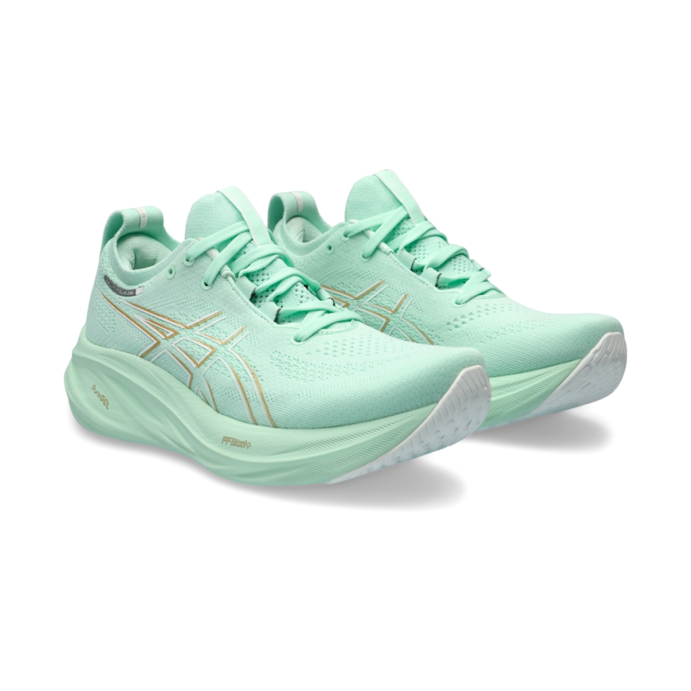 Asics green running shoes online