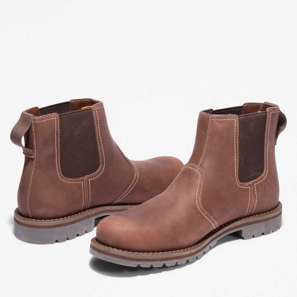larchmont chelsea boot for men in dark brown