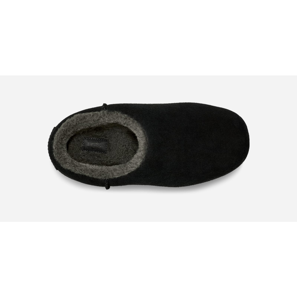 靴 UGG W PUMPED SLIDE BLACK UGG Pumped Slide Black