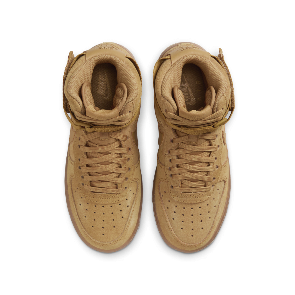 Nike CK0262-700 Air Force 1 High LV8 3 Grade School Lifestyle Shoe - Brown  –