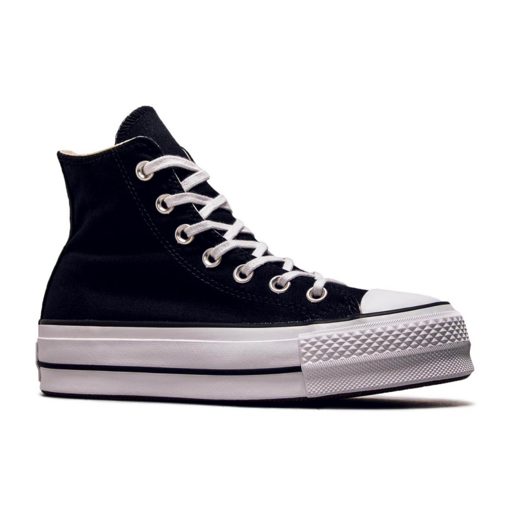 converse chuck taylor all star hi lift sneakers in black