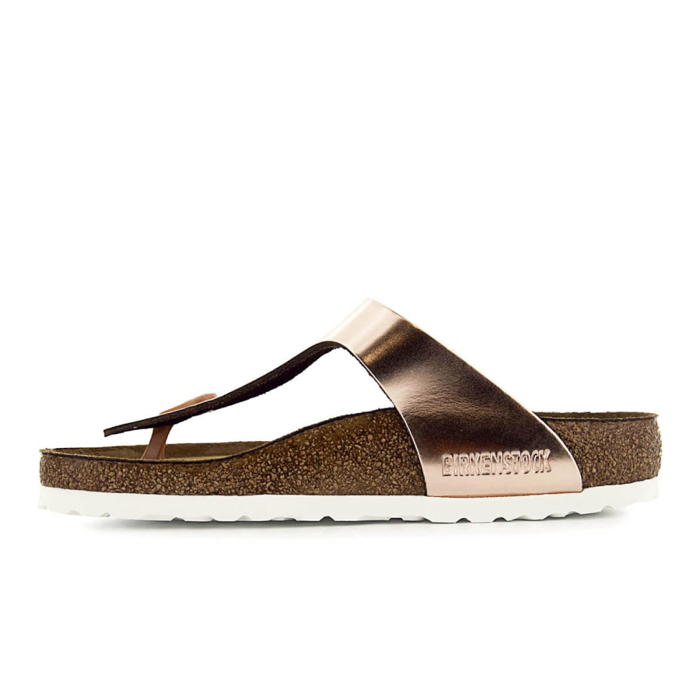 Birkenstock gizeh best sale copper metallic