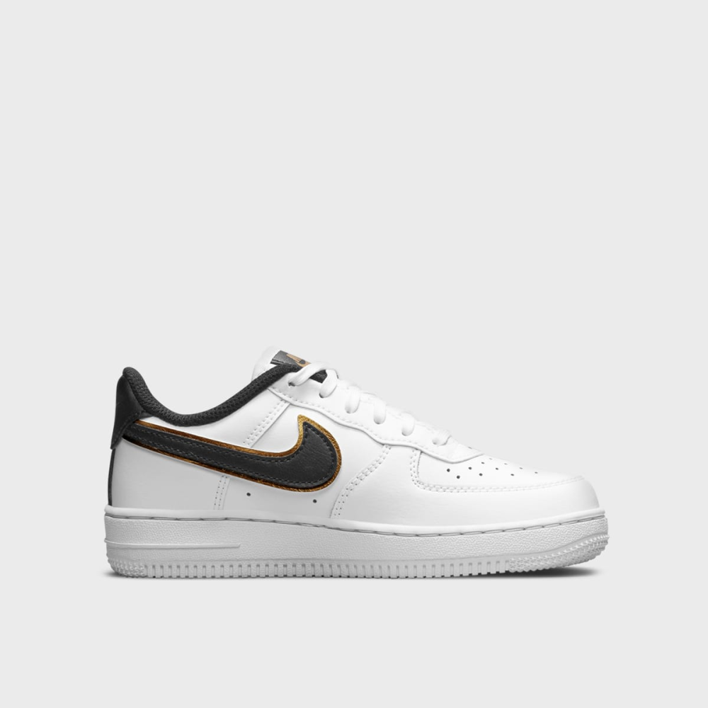 Black white and gold air force ones online