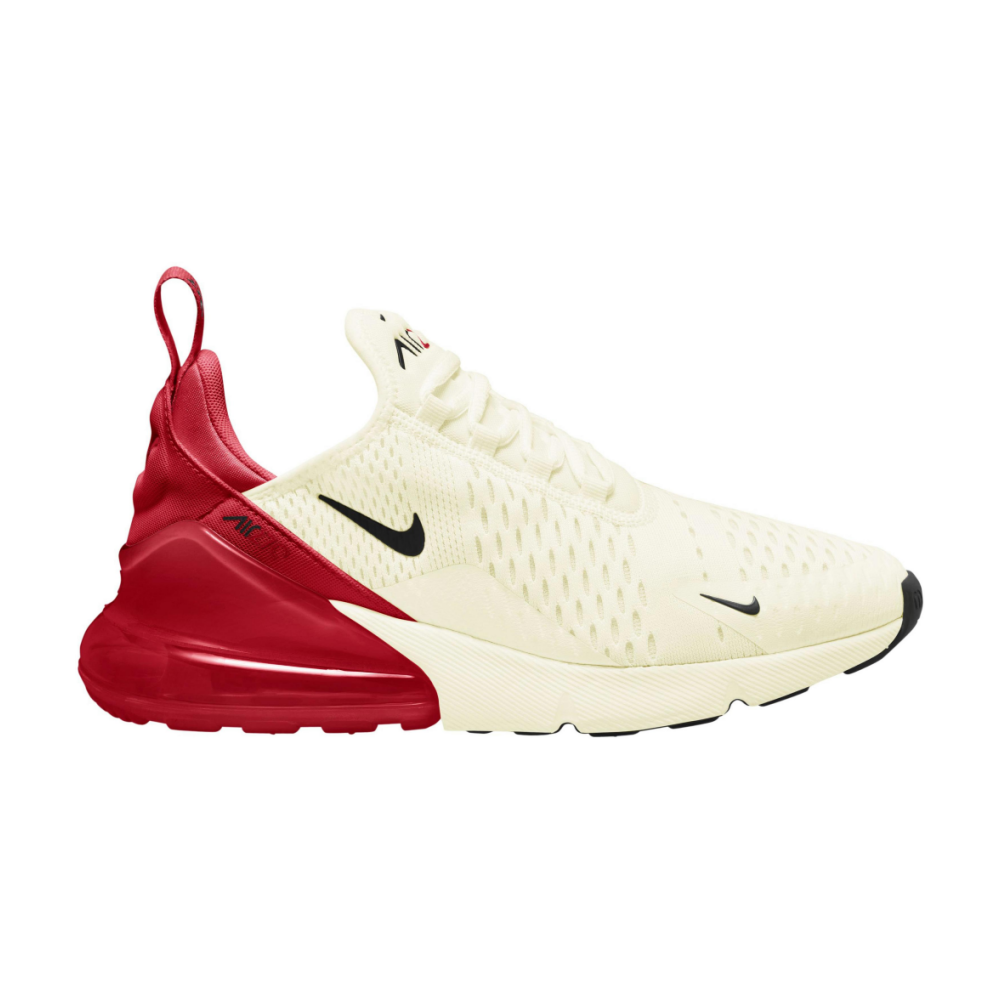 Nike air max 270 white and university red hotsell