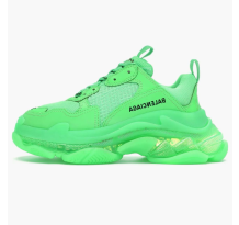 Balenciaga Triple S Neon Green womens Clear Sole (544351 W09OL 3801)