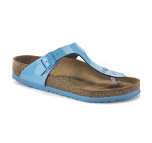 Birkenstock Gizeh Birko Flor Patent Narrow Fit (1024005) in blau