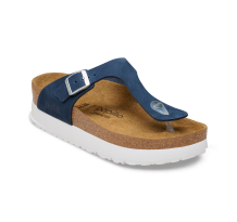 Birkenstock Gizeh Flex Platform Nubuck Leather Regular Fit New Navy (1031413)