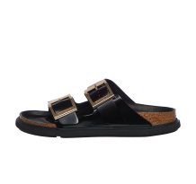 Birkenstock Arizona Droplet Natural Leather Patent High Shine Buckle (1029353)