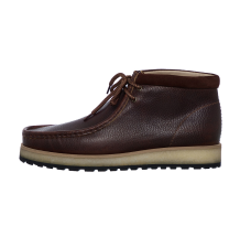 Clarks Wallabee Scout Dark Tan Lea (26178204) in schwarz