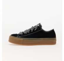 Converse Chuck Taylor All Star Lift Platform Suede (A08306C) in schwarz