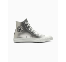 Converse Custom Chuck Taylor Leather By You (156574CSP24_SILVER_CO) in grau