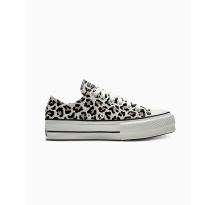 Converse Custom Chuck Taylor All Star Lift Platform Canvas By You (171210CSP24_LEOPARD_COG) in weiss