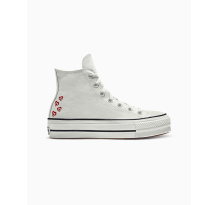 Converse Custom Chuck Taylor All Star Lift Platform Embroidery By You (A03766CSP24_WHITE_HEARTS_V) in weiss