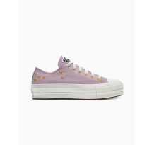 Converse Custom Chuck Taylor All Star Lift Platform Embroidery By You (A03767CHO23_PHANTOMVIOLET_STARS_G) in lila