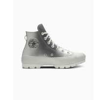 Converse Custom Chuck Taylor All Star Lugged Platform Leather By You (A06687CSP24_SILVER_CO) in grau