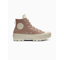 Converse Custom Chuck Taylor All Star Lugged Platform Leather By You Beige (A06687CSP24_VANCHETTABEIGE_SC) in pink