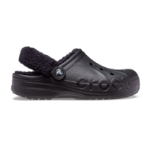 Crocs Baya Lined Fuzz Strap (206633-060) in schwarz