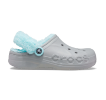 Crocs Classic clog Stay Warm Fleece Shoe Gray Blue Lined (206633-0IG)