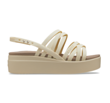 Crocs Brooklyn Strappy Low Wedge Bone (206751-2Y2) in braun