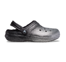 Crocs Classic Glitter Lined Clog Clogs (205842-067) in schwarz