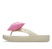 Crocs Classic Platform Bow Flip Flops Beige (210182-2Y2)