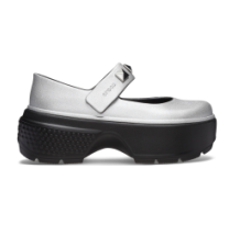 Crocs Stomp Metallic Mary Jane (210437-040) in grau