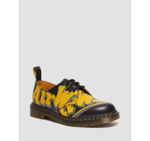 Dr Martens Double Doc Sokker i sort og gul Vintage Smooth (31095038)