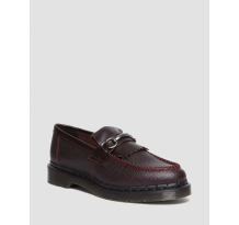 Dr. Martens Adrian Snaffle Pebble Grain Kiltie Loafer (30962601) in rot