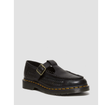 Dr. Martens Adrian T Bar Woven Loafer (31622001) in schwarz