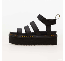 Dr. Martens Blaire Quad Hydro Leather Platform Strap Sandals (DM27296001) in schwarz