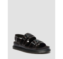 Dr. Martens San Two Strap Croc Embossed Leder Sandalen (43411200)
