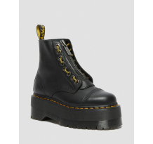 Martens Black Smooth 1461 Quad Oxfords Max Boots (27358001) in schwarz