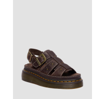 Dr. Martens Wrenlie Open Toe Grizzly Leder Fisherman Plateausandalen (42339200)